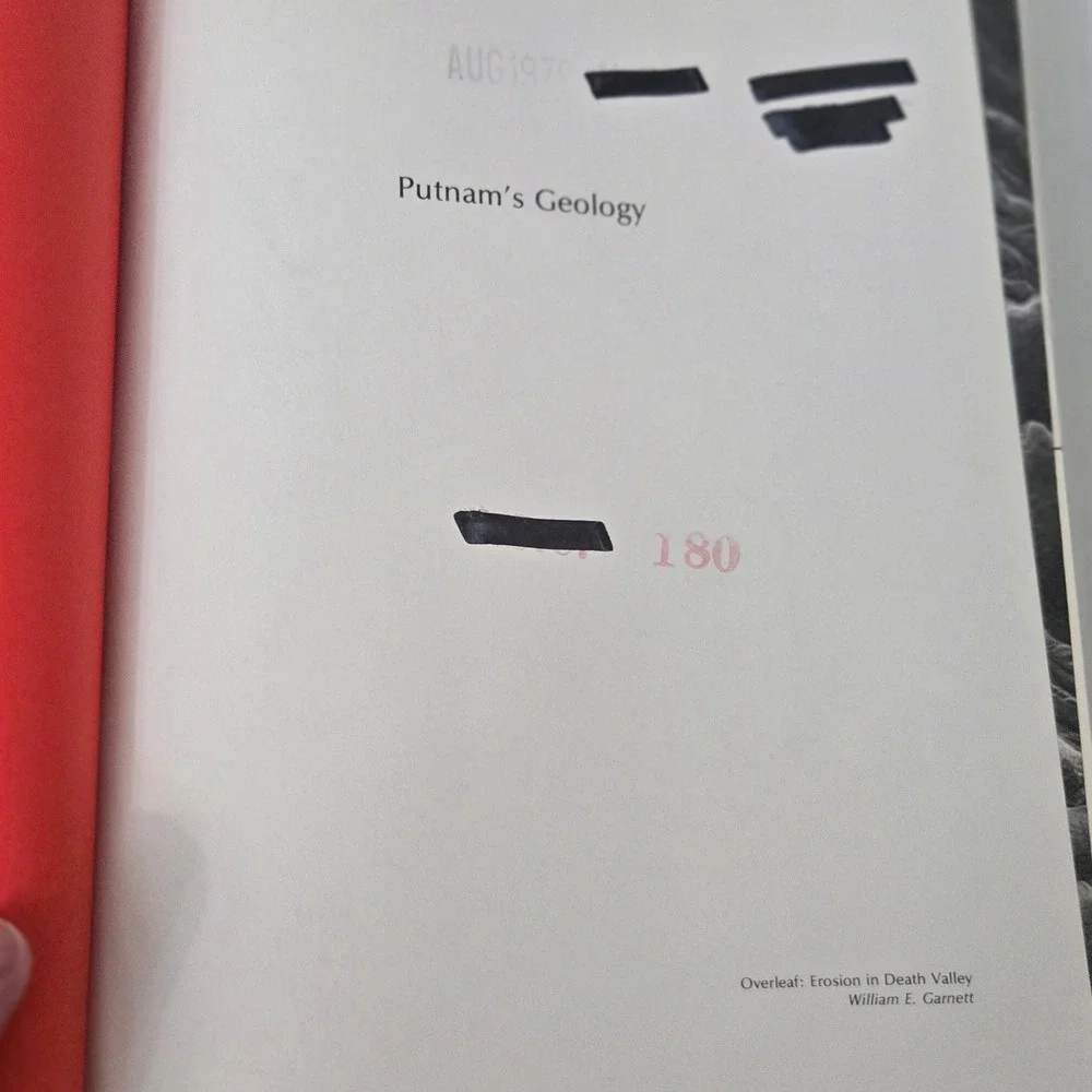 Vintage 1978 Putnams Geology 3rd Ed Birkeland Larson Textbook Hardcover OUP